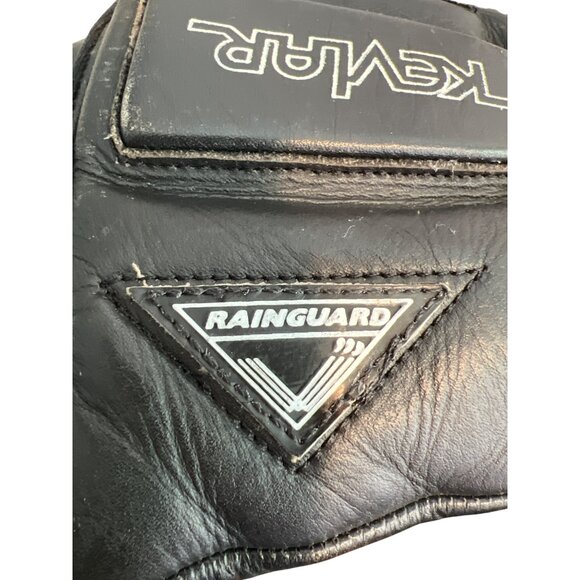 LaTrek Motorcycle Gloves Kevlar Thinsulate Black Leather Rainguard Sz XXL READ - Picture 3 of 9